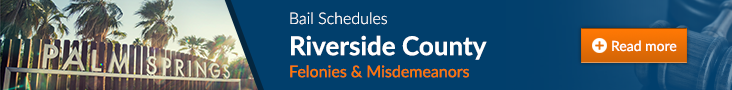 Bail Schedules Riverside